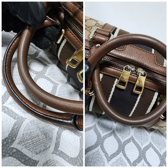 Gucci GG Canvas Top Handle Bag Brown/Beige